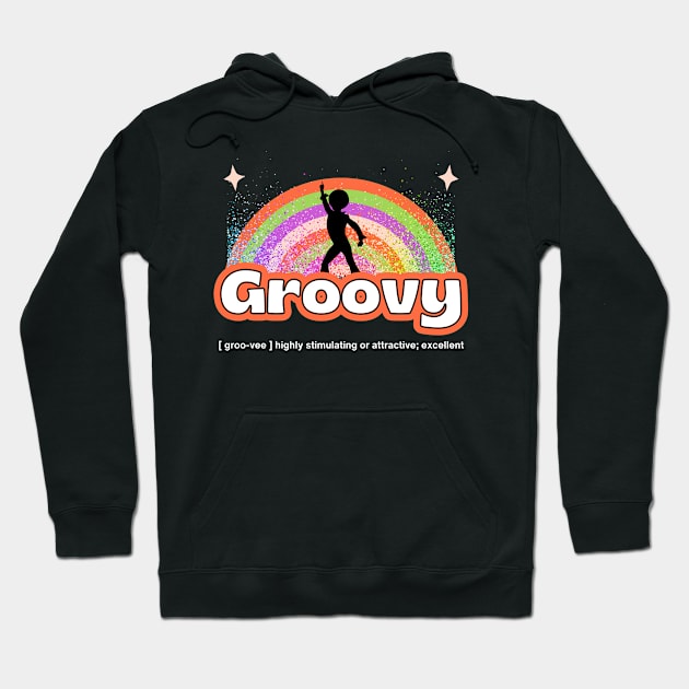 Groovy Hoodie by Kenny The Bartender's Tee Emporium